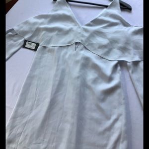MARCIANO Cold Shoulder V-neck Mini  Dress